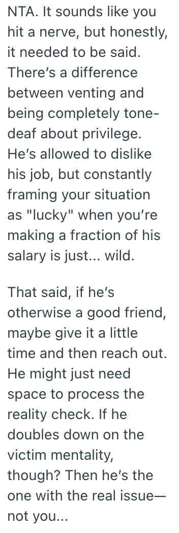 Screenshot 2025 06 14 at 1.32.50 PM His Friend Kept Telling Him He Was Lucky To Have So Much Free Time With His Job, So He Called Him Out For Making So Much Money